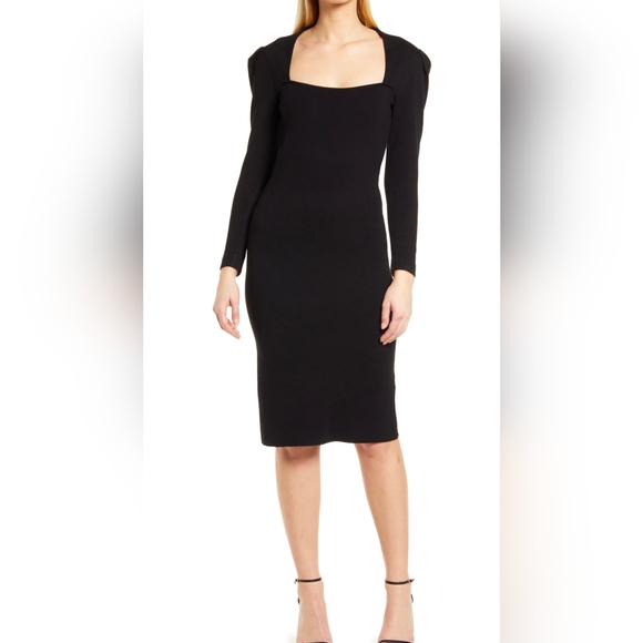 Eliza J Long Sleeve Bodycon Dress, size L - Picture 1 of 5